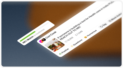 Social media post with sentiment indicators