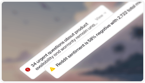 Alert dashboard showing spike notifications